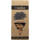 QUOKA Glutensiz Şekersiz Karabuğday Unundan Çörek Otlu Mahlepli Tuzlu Kurabiye 1 Paket x 80GR - 80 gr