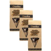 QUOKA Glutensiz Şekersiz Karabuğday Unundan Vegan Tahinli Kurabiye 3 Paket x 80GR - 240 gr