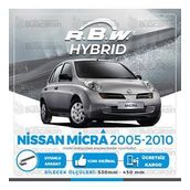 R.B.W Nissan Micra Ön 2005-2010 Hibrit Silecek Takımı