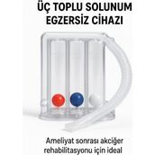 Rabır Triflo 3 Toplu Solunum Nefes Egzersiz Cihazı - Şeffaf