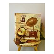 Rabsev RS21 10x15 cm 600'lük Gramafon Desenli Kutulu Yatay Dikey Modeli Fotoğraf Albümü