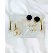 Radiant Şeffaf Nişan Tepsisi gold