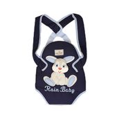 Rain Baby Bebek Kanguru Tavşan Desen Belden Bağlamalı - Açık Mavi