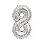Rakamı Gümüş 40 cm 8 Folyo Balon