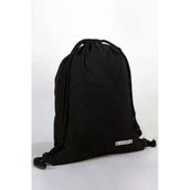 Rakerplus 35x40 cm Siyah Ham Bez Büzgülü Unisex Sırt Ayakkabı Çantası
