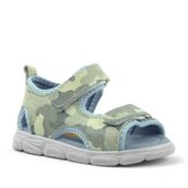 Rakerplus Hakiki Deri Bej Kamuflaj Bebek Sandalet