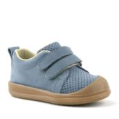 Rakerplus Hakiki Deri Gri Cırtlı Anatomik Bebek Spor Ayakkabı Sneaker