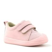 Rakerplus Hakiki Deri Pembe Cırtlı Anatomik Bebek Spor Ayakkabı Sneaker