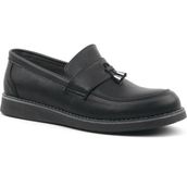 Rakerplus Siyah Mat Loafer Klasik Çocuk Ayakkabısı