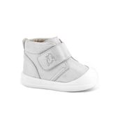 Rakerplus Yoohoo Hakiki Deri Beyaz Simli Cırtlı Unisex Bebek Bot