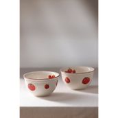 Rakle Pomodoro Stoneware 4'lü 15 cm Çorba Kasesi Seti