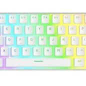 Rampage RADIANT K11 Beyaz Type-C Bağlantılı RGB Puding Keycaps US Layout Red Switch Gaming Klavye