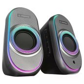 Rampage RMS-X3 2.0 6 W Siyah Multimedia RGB Işıklı Gaming USB Bluetooth Speaker