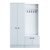 Rani P6 M11 Beyaz Modern Portmanto Ayakkabılık Vestiyer