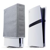 Raryars PS5 Pro Toz Koruyucu için Toz Kapağı Playstation 5 Pro Konsol Disk Sürümü ve Dijital Sürüm için Özel Tasarım Kalın Pamuk Hassas Kesim Kolay Erişim Kablosu Bağlantı Noktası (Dikey Konum)