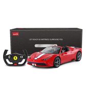 Rastar Ferrari uzaktan kumandalı araba, 1: 14 Ferrari 458, Special A, kırmızı oyuncak araba – Cabrio, otomatik açma / kapama
