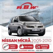 RBW Nissan Micra 2005-2010 Ön Muz Silecek Takımı