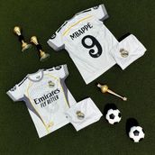 Real Madrid Mbappe Al Üst Takım 2025/26 Sezon Beyaz 2’li Set Çocuk Forması
