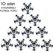 Rebuwo El Dikişli 4 Numara Futbol Topu - Sert Zemin İçin Dayanıklı Futbol Topu (10 Adet) - Renkli