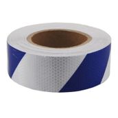 Reflektif Fosforlu Şerit Petekli Çapraz Bant 5 Cm X 25 Metre Mavi Beyaz GLZ03902330