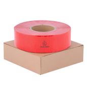 Reflektörlü Bant Kırmızı Reflektif Fosforlu Şerit Bant 7.5 Cm 1 M