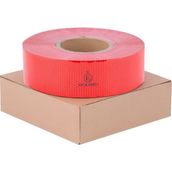 Reflektörlü Bant Kırmızı Reflektif Fosforlu Şerit Bant 7.5 cm 1 Metre