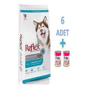 Reflex Balıklı & Pirinçli Yetişkin Köpek Maması, 3 kg x 6 Adet + Konserve Hediyeli
