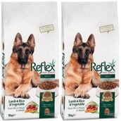 Reflex Kuzu Etli Pirinçli Sebzeli Yetişkin 2x15 kg Köpek Maması