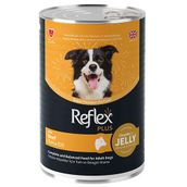 Reflex Plus 400 gr Jelly Biftekli Jöle İçinde Et Parçacıklı Köpek Konservesi