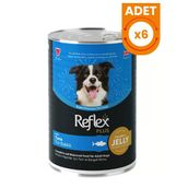 Reflex Plus Jöle İçinde Ton Balıklı Yetişkin Konserve Köpek Maması - 6 Adet 400 Gr