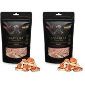 Reflex Snackies Tavuklu Alaska Mezgitli Kurutulmuş Et Köpek Ödülü 90gr (2 paketi)