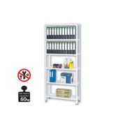 Regalux Metal 200x100x30 cm Beyaz 6 Katlı Raf