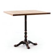 ReHome Cosmo 80x80x75 Cm Iroko Kare Bahçe Masası