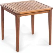 ReHome Felix 80x80 cm İroko Sehpa Bahçe Masası