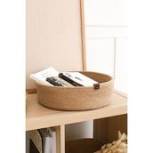 Rek Home Jüt Halat Düzenleyici Saklama Dekoratif 25x9 cm Hasır Sepet Organizer