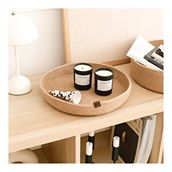 Rek Home Jüt Halat Düzenleyici Saklama Dekoratif 30x5 cm Hasır Sepet Organizer