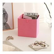 Rek Home Pembe Dolap İçi Çamaşır Oyuncak Düzenleyici Katlanır 28x28x28 cm Saklama Kutusu Organizer