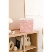 Rek Home Pudra Yapraklı Çocuk Odası Oyuncak Düzenleyici Katlanır 28x28x28 cm Saklama Kutusu Organizer