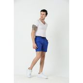 Relax Time Erkek Deniz Şortu Garnili Fermuarlı Yan Cepler - Saks - XL
