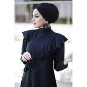 Remsa R-032 Fırfır Tasarım Tam Kapalı Likralı Tesettür Mayo
