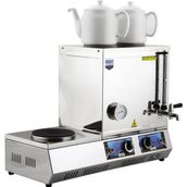 Remta K34 40 Model Çift Demlik Elektrikli 2000 W 28 lt Su Isıtma Kapasiteli Çay Kazanı