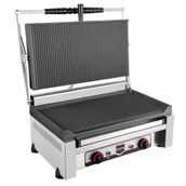 Remta R79 Lüks 2400 W 20 Adet Pişirme Kapasitesi Çelik Izgara ve Tost Makinesi Gri