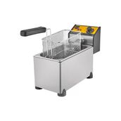 Remta R90 3 Litre Kapaklı Elektrikli Fritöz Paslanmaz Profesyonel Sanayi Tipi Fritöz Makinesi & Patates Kızartması Makinesi & Endüstriyel Büfe Tipi