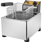 Remta R91 5 Litre Kapaklı Elektrikli Fritöz Paslanmaz Profesyonel Sanayi Tipi Fritöz Makinesi & Patates Kızartması Makinesi & Endüstriyel Büfe Tipi
