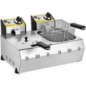 Remta R93 2200 W 5+5 lt Isı Ayarlı Fritöz Çelik