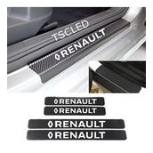Renault 4 Adet Karbon Kapı Eşiği Sticker