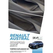 Renault Austral Konfor Seti Eşya Saklama Cepleri İçin Hazır Kumaş Kaplama Ses Giderici İzolasyon Amaçlı Set/Torpido Kaplamalı Set (Torpidoya Kaplama İstemiyorum)