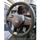 Renault Clio 5 Araca Özel Direksiyon Kılıfı (Noktalı Alcantra)