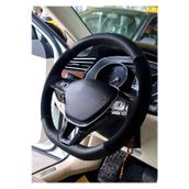 Renault Clio Symbol 2 Uyumlu Dikmeli Direksiyon Kılıfı Noktalı-Alkantara Siyah