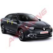 Renault Fluence 2010 Üzeri Paslanmaz Çelik 4 Parça Krom Cam Çıtası